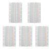 5 X Protoboard Breadboard 400 Pontos Furos Pinos 0
