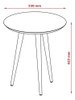 Mesa Auxiliar Lateral Luna 53cm Redonda Patrimar - Camarú 4