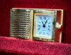 Reloj Le Temps De Mesa Miniatura Libro Dorado Nuevo 3
