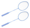 Conjunto De Raquetes De Badminton Azul Com Alça De Esponja D 5