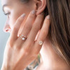 Pavoi 14k Anillo Inicial Chapado En Oro Rosa Anillos Apilabl 1