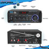 Pyle Wireless Bluetooth Stereo Power Amplifier - 200w Dual C 1