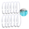 Ganchos De Plastico Para Cortina De Baño, Directo De Fabrica 0