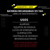 Bateria Alarma De Gel 12v 7a 7ah Leds Recargable 3