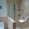 Asiento Baño Rebatible Cuadrado Bañera Discapacitado Blanco 3