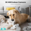 Litokam Cámara De Seguridad Interior 2k, Cámaras 1