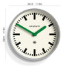 Newgate® El Reloj De Pared De Equipaje - Reloj De Metal - Re 3 Newgate® El Reloj De Pared De Equipaje - Reloj De Metal - Re 3