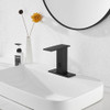 Grifo De Baño Automático Tacto Negro Con Mezclador De Temper 3
