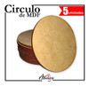 Circulo En Fibrofacil 70 Cm X 5 Unid. En 3mm C70-3-5 0