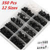 Nuevo 350pcs Coche Empuje Retenedor Pasador Remache Clip Aju 1