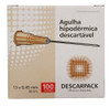 Agulha 13 X 0,45 - 26g 1/2 (400x) + Seringa 10ml Lock (100x) 1