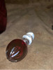 Botella Tapón Decantador Cristal Bohemia Tallado Rojo Rubí 2