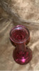 Botella Tapón Decantador Cristal Bohemia Tallado Rojo Rubí 4