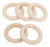 5 Peças De Anel De Dentição Para Bebês, Cor De Madeira, Círc 5 5 Peças De Anel De Dentição Para Bebês, Cor De Madeira, Círc 5