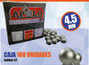 Pack X5 Balines Apolo Esféricos 4.5 Mm X100 2