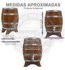 Barril Vertical De Amendoim 6 Litros Com Torneira Luxo 4