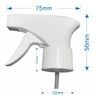 50 Gatilho Válvula Spray Pulverizador Trigger 28mm C/ Trava 1