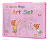 Navidad Set De Arte De 2o8 Piezas Valija Maletín Kit Pack 0