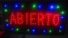 Cartel Led Abierto Combo Con Otra Palabra A Pedido La Q`quie 3