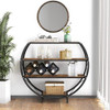 Apepro Demilune Console Table Mesa De Entrada Industrial Con 0