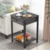 Ecoprsio Nightstand Set De 2 Mesas Auxiliares Modernas Con C 3