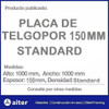 Placa De Telgopor Aislante Térmico 150 Mm Densidad Standard 4