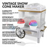 Nostalgia Vintage Countertop Snow Cone Maker Hace 20 Golosin 1