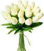 20 Tulipanes, Flores Artificiales Mandys - Crema. 0