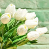 20 Tulipanes, Flores Artificiales Mandys - Crema. 3
