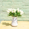20 Tulipanes, Flores Artificiales Mandys - Crema. 4