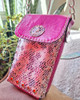 Porta Celular Rosa Cuero 1
