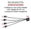 Cabo Adaptador Multi Fan Molex P/ 4 Coolers 12v Frete Grátis 2
