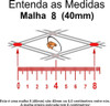 Rede Pesca Pronta Malha 8 Fio0,35 1,92alt 50 Metros 1