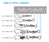 Accesorios De Pesca Giratorios 200 Unidades Ews 4