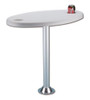Mesa Ovalada Pvc Con Soporte 70x50x70 Cm 0