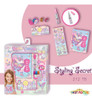 Diario Íntimo Secreto C/ Código + Pegatinas Y Cintas Brillos 1