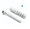 Pack Tarugo Taco Sin Tope N12 + Tirafondo 5/16x2 1/2 - X 10 0