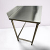 Bancada Mesa 140x40 Inox Industrial Com Espelho Sem Base 7