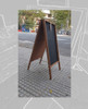 Cartel Pizarra Doble Podés Escribir En Ambas Caras (caba) 1