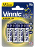 Pilas Aa Alcalinas Vinnic Blister Cerrado X 4 Unidades Bp4 0