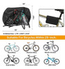 Fundas Impermeables Para 2 O 3 Bicicletas-negra 2
