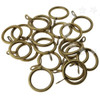 20x / Pack Ganchos De Anillo De Cortina De Cromo Para Postes 0