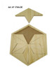 Encaje Hexagonal Concéntrico Grueso  Madera Didáctico Luhjbn 1