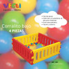 Pelotero Corralito Corral 1x1mt Vegui Plastico Plaza Blanda 3