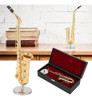 Saxofone Em Miniatura Com Suporte E Estojo, Mini Saxofone 5