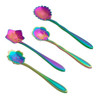 Cj 4 Colheres Aço Inox P/chá Flores Rainbow 0 Cj 4 Colheres Aço Inox P/chá Flores Rainbow 0