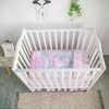 ~? La Premura Mini Crib Bedding Set Girl, Rainbow Unicorn Ba 1