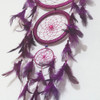 Filtro Dos Sonhos Pena Roxo 3 Aros 60cm Apanhador De Casa 3