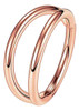 Anel De Nariz Duplo Aberto, 0,12 Cm X 1 Cm Rosa Ouro 0