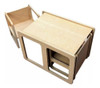 Set Mesa Montessori + 2 Sillas Evolutiva Pintadas 1